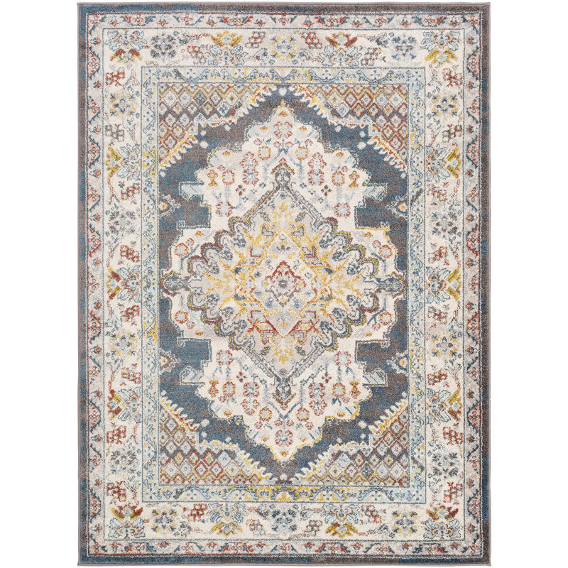 Beyanka Floral Machine Tufted Area Rug, Rectangle 160 x 213 cm