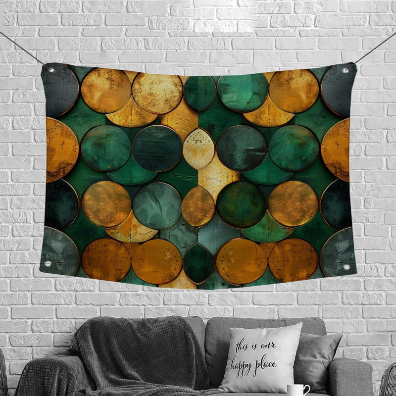 Tapisserie en microfibre, H 88 po x l 104 po