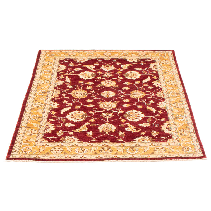 Tapis bourgogne Peshawar Oushak 4 pi 10 po x 5 pi 11 po