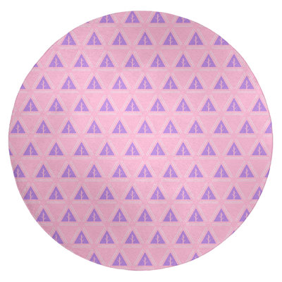 Tapiss de zone rose/mauve à arbres minimalistes