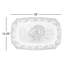 Plateau rectangulaire Spode Woodland - brun turc / blanc