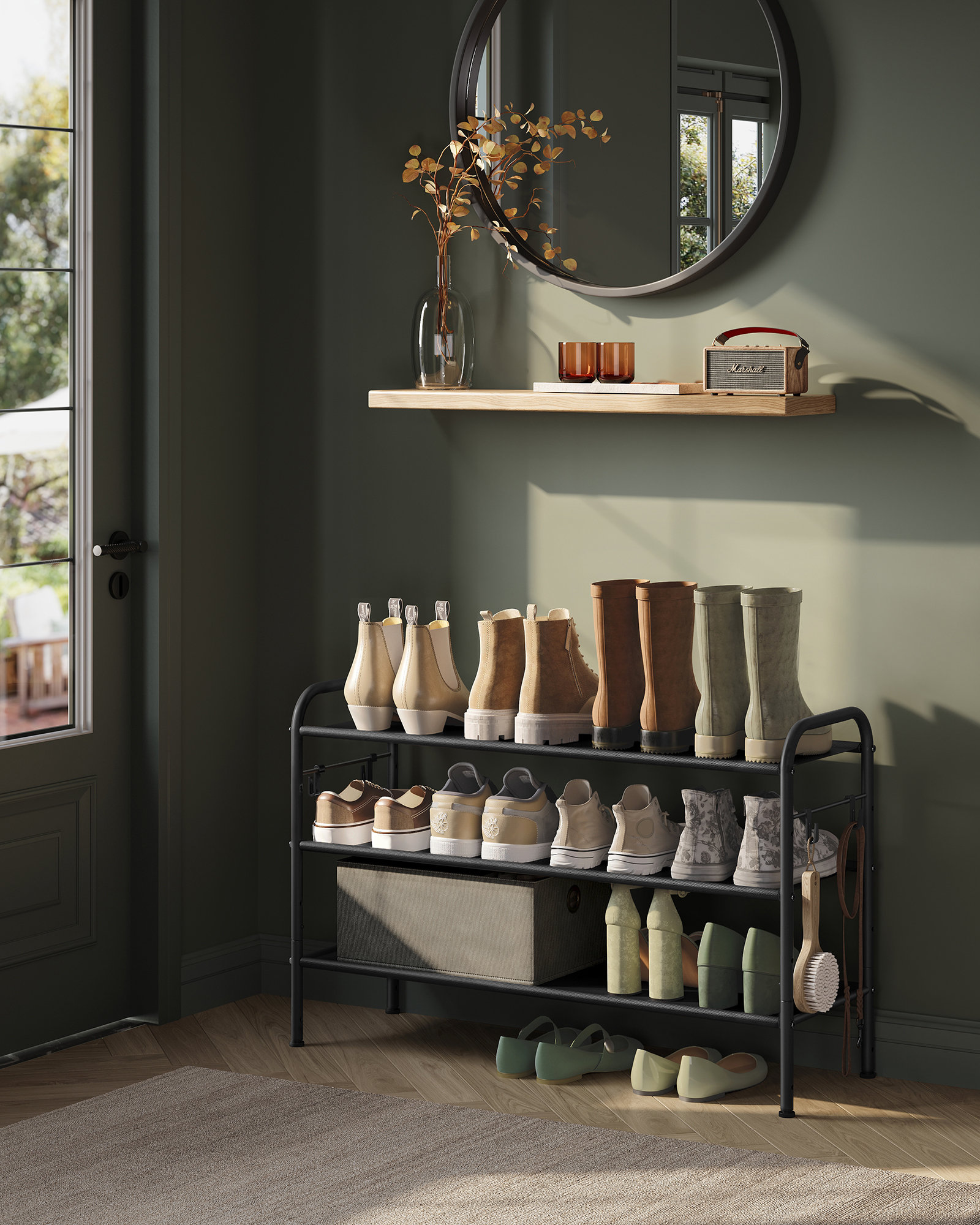 Rebrilliant Bernyce 10 Pair Shoe Rack | Wayfair.co.uk