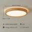 Installation du plafonnier: Plafonnier circulaire plat et discret à niveau de lumière réglable à DEL convenant aux chambres à coucher, aux salles de lavage et aux couloirs.-118463086-118463081-118463080