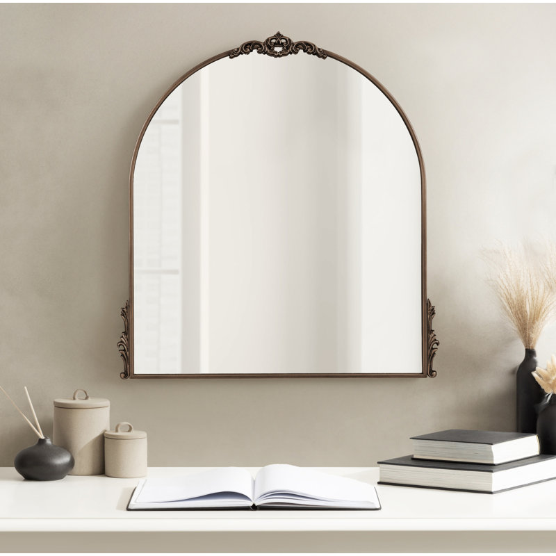 Christany Metal Mirror, Bronze, 32" x 30"