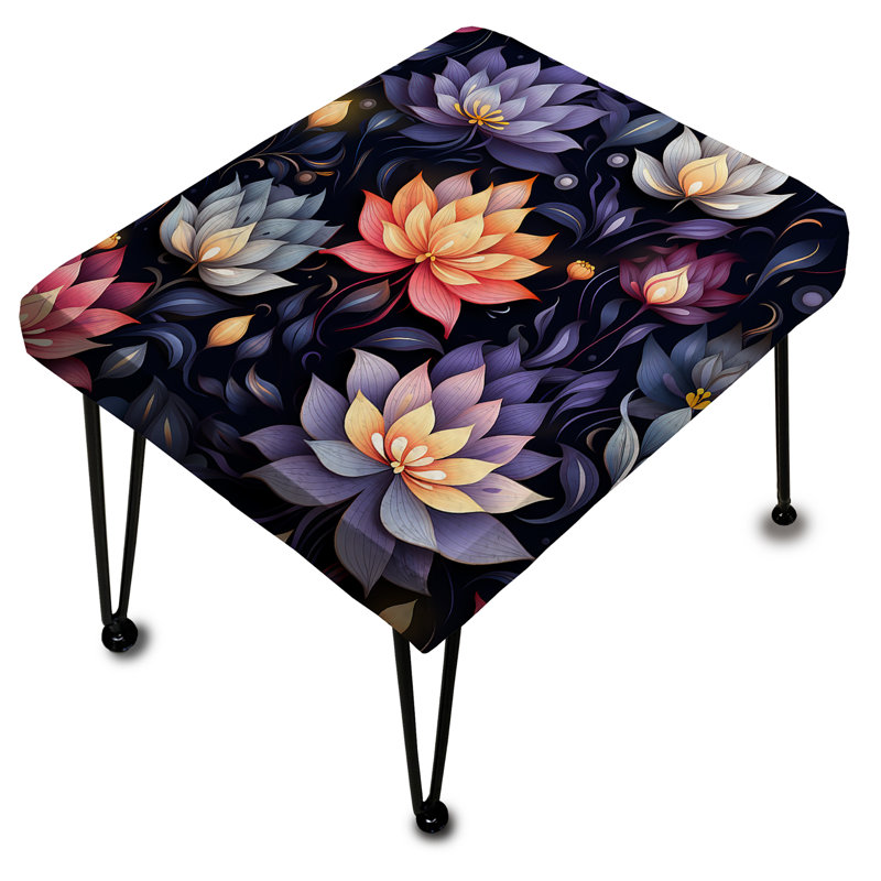 Peaceful Presence Mediation - Repose-pieds rectangulaire botanique