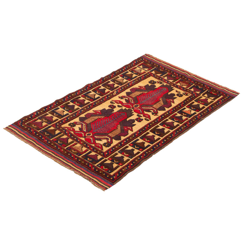 Tapis rouge tadjik 2 pi 9 po x 4 pi 7 po