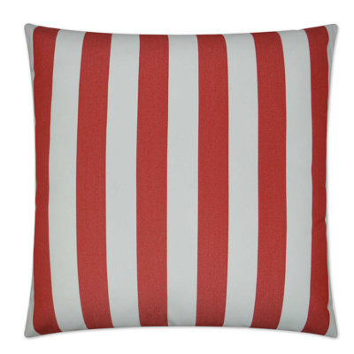 Cafe Stripe Square Indoor/Outdoor Pillow Cover & Insert