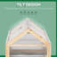 Outsunny Raised Garden Bed with Greenhouse 122x61x82 cm Natural Wood Finish