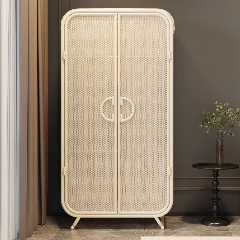 Garde-robe simple et légère en acier de luxe, H 74,8 po x l 37,4 po x P 19,69 po