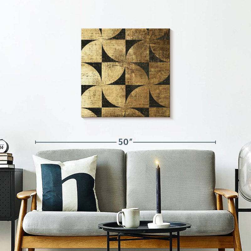 Art déco IV, H 24 po x l 24 po
