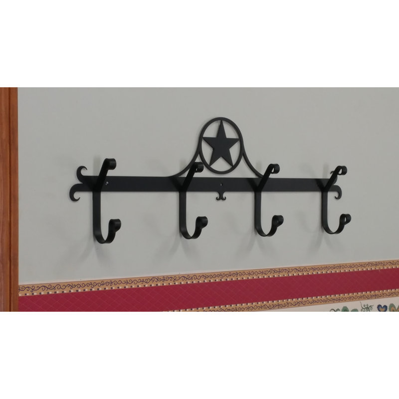 Gambier Iron Wall 4 - Hook Wall Mounted Coat Rack