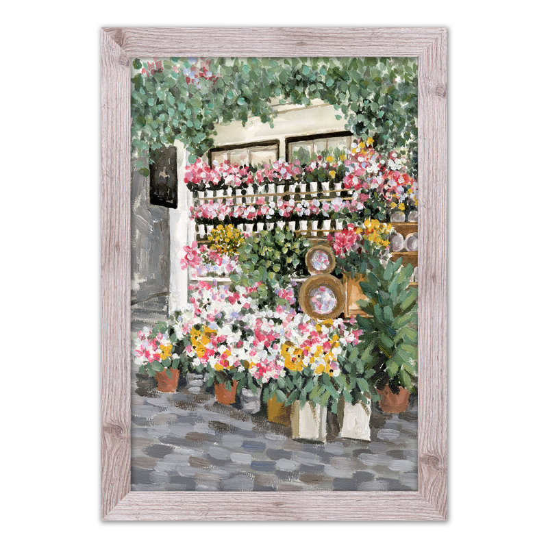 «Paris Flowers», reproduction encadrée, H 30 po x l 20 po x P 0,75 po