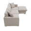 Canapé en tissu beige avec canapé convertible, canapé modulaire en L de 4 po-1435593824-1435593831