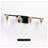 4- Bathroom Lights With Glass Shade, Luxury Touch For Mirror, Kitchen, Dinning Room, Bedroom, Hallway - Gold Matte Black Marvelous Wonderful