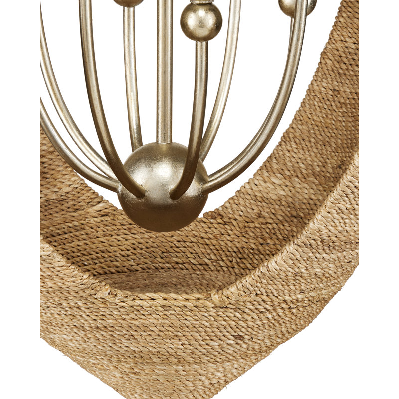 Menorca 8 - Light Wrought Iron Dimmable Geometric Chandelier