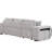 104.5" Reversible L-Shape Bed With Storage Chaise And 2 Stools, Gray Living Room Furniture Sectional Couch-1670215254