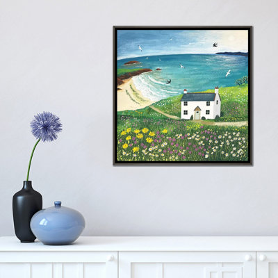 "Seaside cottage" par Jo Grundy, reproduction d’art