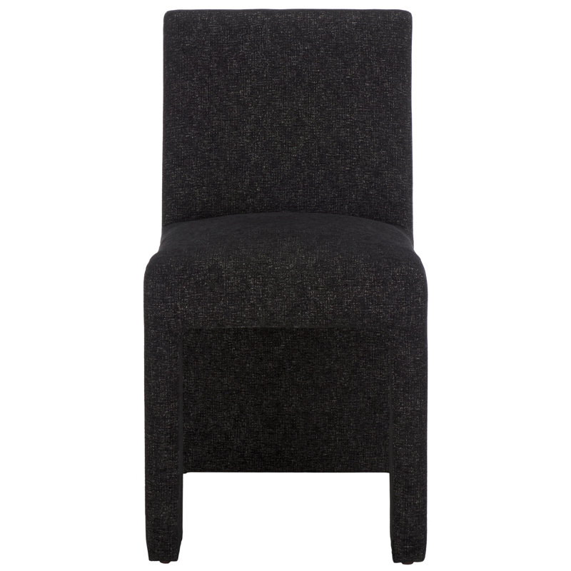Silverton 19.7'' H Upholstered Pine Parsons Chair, Dark Cherry