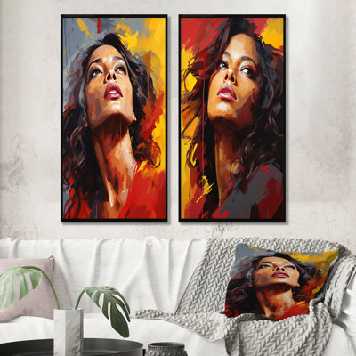 Ensemble de salon bourgogne bordeaux Pop Art Portrait - Celebrity Wall Art