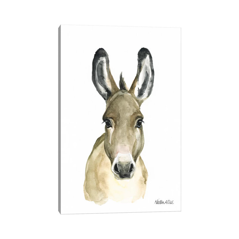 Donkey - Wrapped Canvas Gallery-Wrapped Canvas Giclée, 66.04 cm H x 45.72 cm W x 1.91 cm D