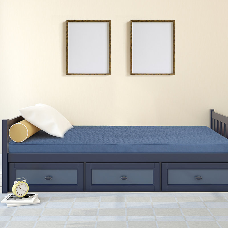 Microfiber Standard Flat Sheet, Blue