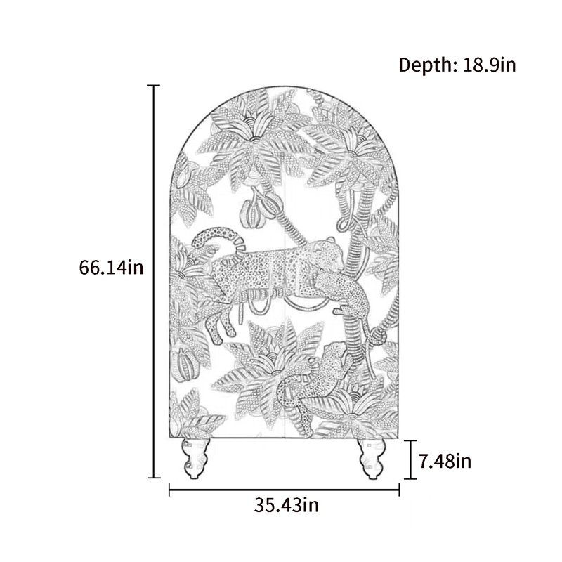 Armoire moderne à double porte minimaliste