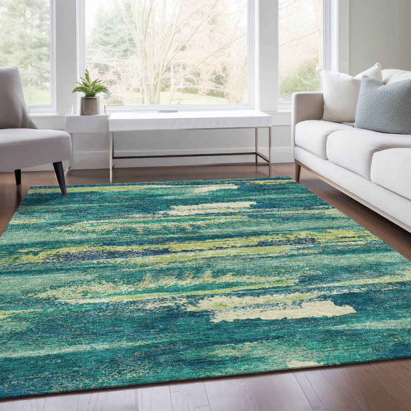 Tapis émeraude de qualité supérieure Prisco, Rectangle 9 pi x 12 pi