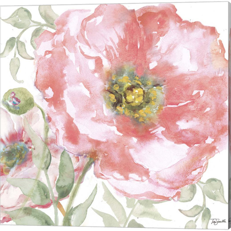 «Poppy Romance» par Tre Sorelle Studios, art sur toile (ensemble de 2)
