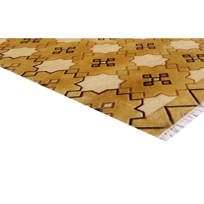 Tapis de zone en laine 5 pi x 8 po one-of-kind à la main noué la Lamanna