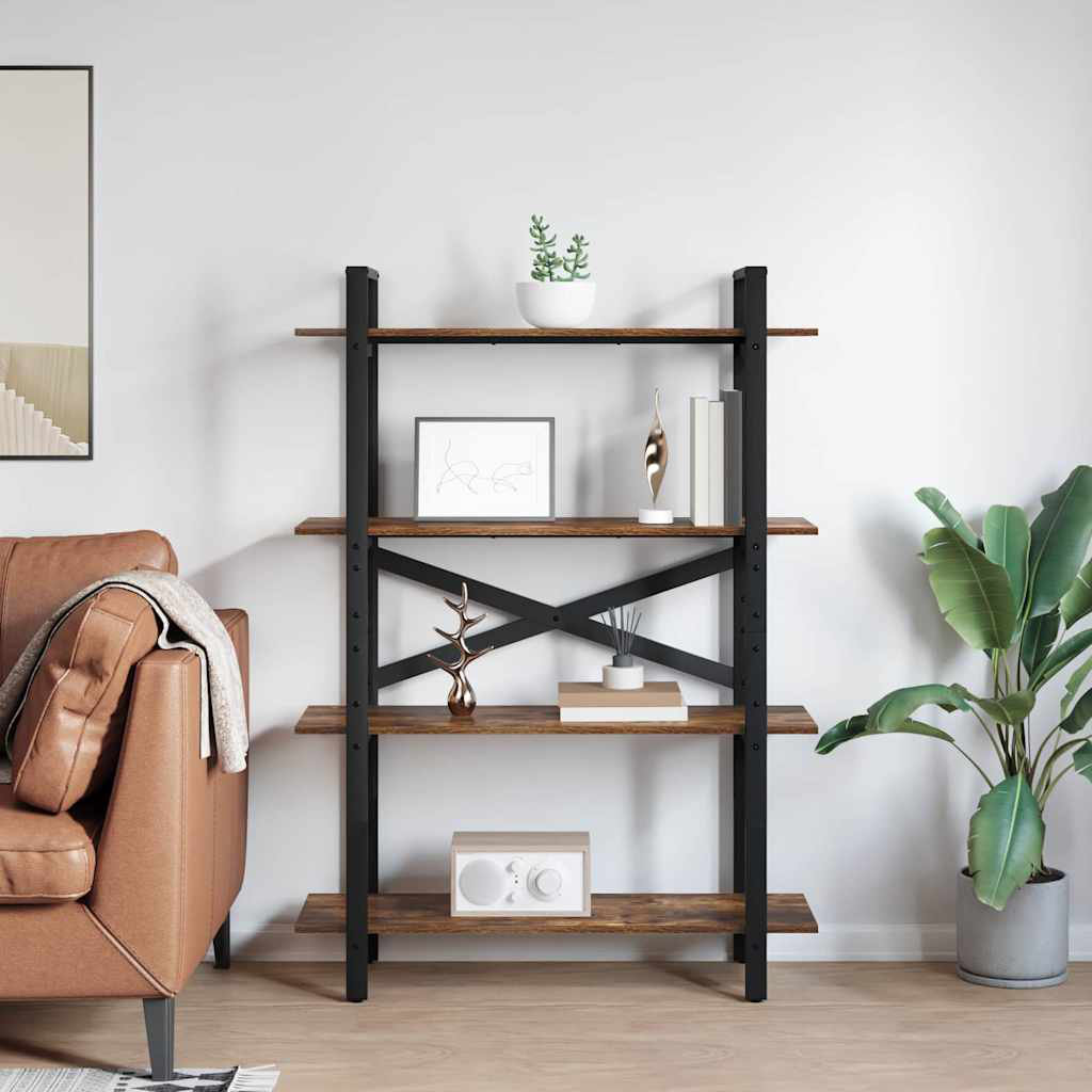 100cm W Steel Etagere Bookcase