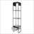 Concrete Grey And Black 2-Shelf Side Pier With 1 Drawer