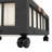 Bamboo Under Bed Storage Containers With Wheels, Under Bed Clothes Storage Basket With Large Dust Bag, Rolling Underbed Storage,2-Pack (Black)-1901559716