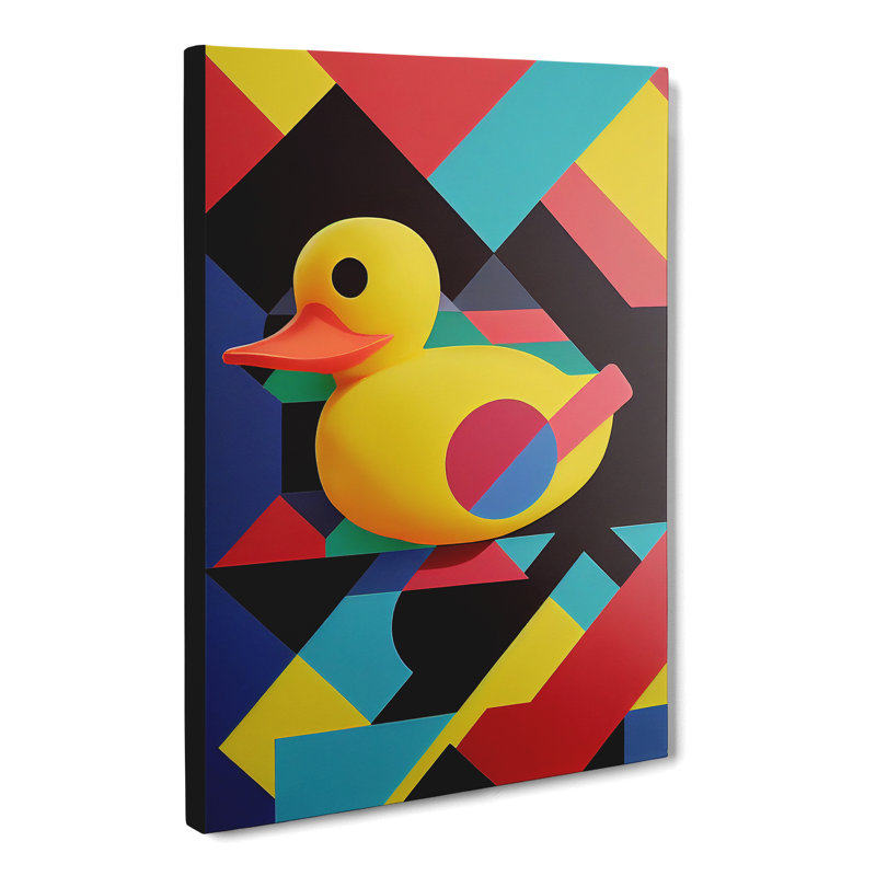 Rubber Duck Abstract Vol.1 - Wrapped Canvas, 50cm H x 35cm W x 3cm D