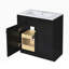Bathroom Vanity with Ceramic Sink Combo Freestanding Storage Cabinet with Handles-1561590155