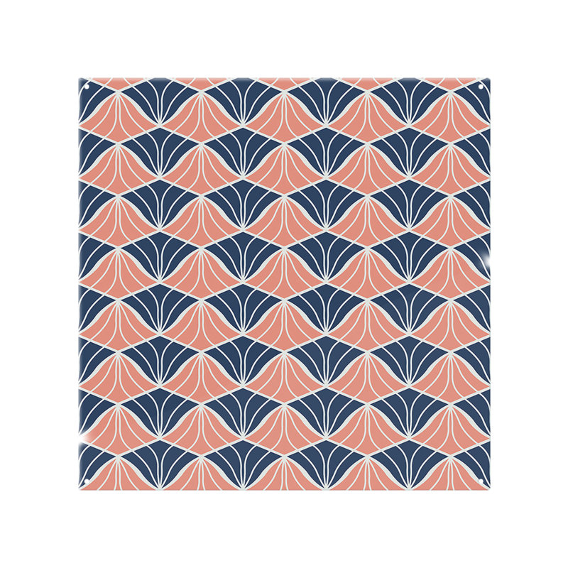 Geometric Shells Splash Back, 65cm L x 60cm W