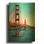 «Golden Gate Bridge» par Ata Alishahi, art mural en métal doré, 16 po x 24 po-133530637