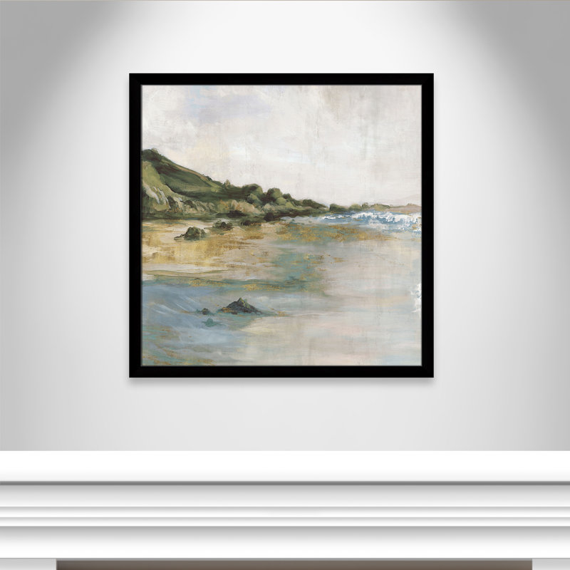 Impression «Tide’s Edge» par Casa Fine Arts, Impression encadrée noire sans passe-partout, H 37,5 po x l 37,5 po x P 1,25 po