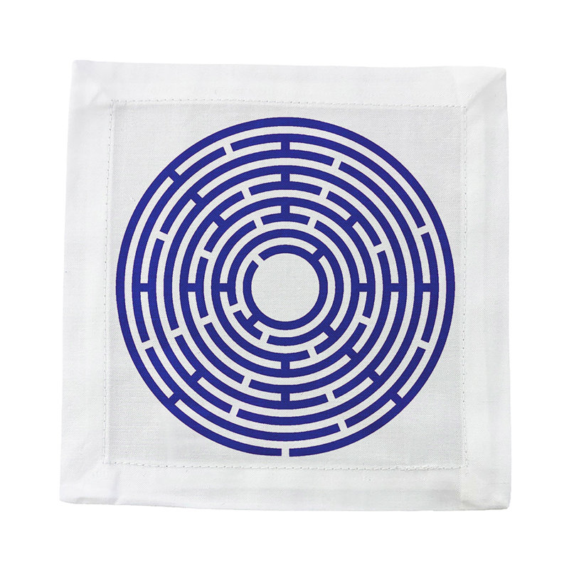 Constellations Maze Cotton Sateen Cocktail Napkins