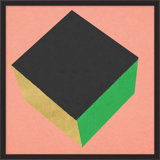 Cube With Gold 4 Print by Christopher Kennedy
