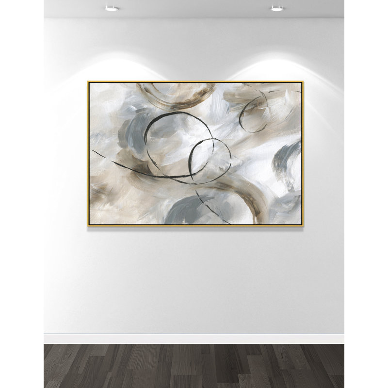 Allegro Print par Nan, Or, H 41,5 po x l 61,5 po x P 2 po