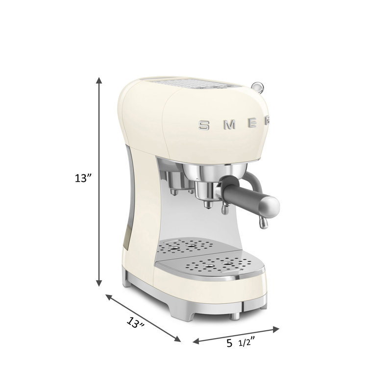 SMEG Manual Espresso Machine, Cream