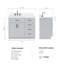 Meuble-lavabo simple en bois massif 42 po Tidworth avec plateau en quartz Carrara de 1,5 po-626085667-668100339-668100340