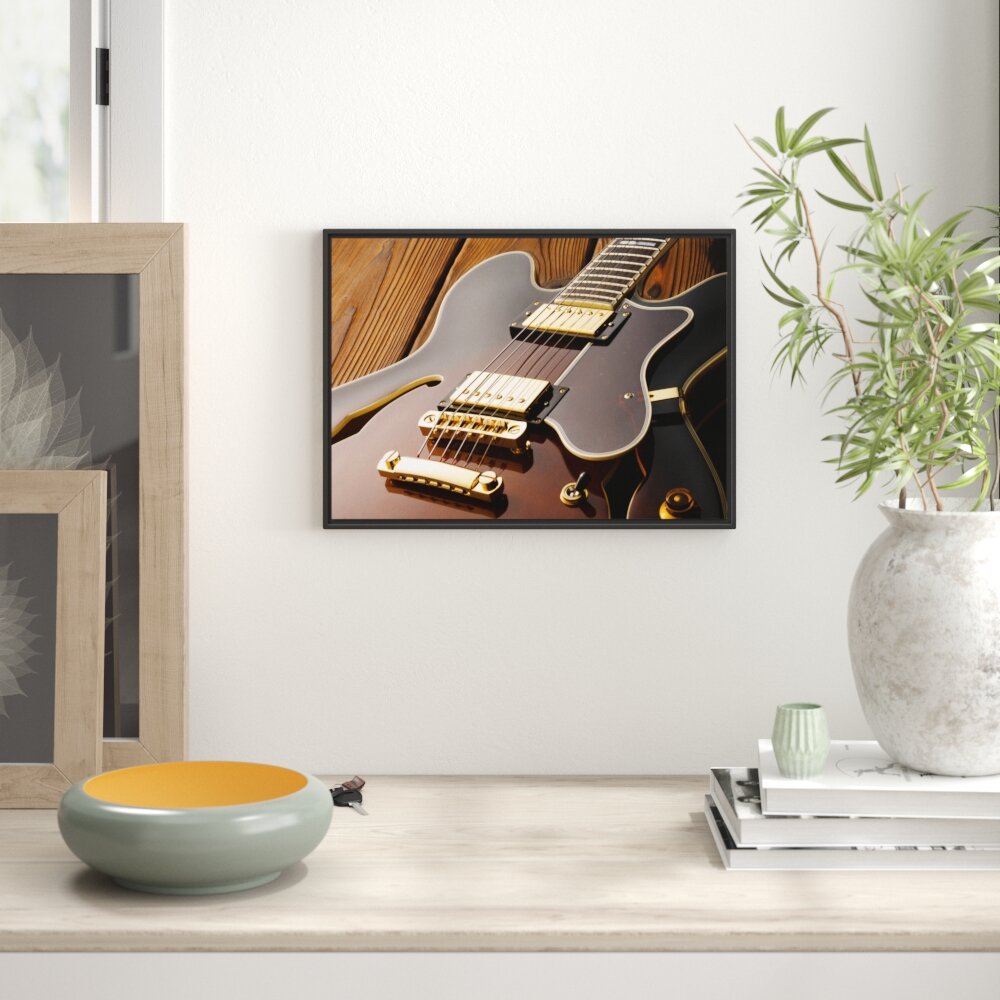 Gerahmtes Wandbild E-Gitarre