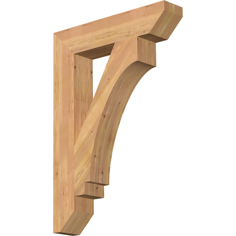 BKTIMP06 Support en bois rustique à lattes impériales, Cèdre rouge de l'Ouest (lisse), H 40 po x l 5,5 po x P 28 po