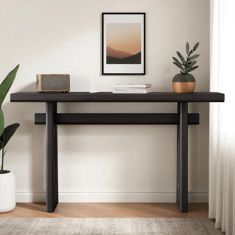 59.22" Console Table, Black
