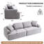 Tissu gris avec 4 coussins décoratifs pour la maison - 4 places-616476620