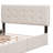 Linen Upholstered Platform Bed with Headboard & 4 Drawers-125285766