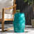 LILAC 12" Accent Side Table, Cylindrical Design End Table For Living Room, Family Room, Or Entryway, Industrial Style,Coffee Side Tables For Indoor Outdoor, Teal Color-1644407821