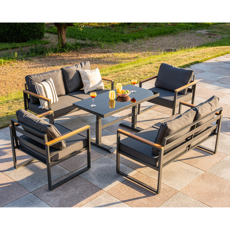 Hamburg 6 Seater Sofa Set With Lifting Up Table