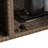 Rolling Rattan Beverage Bar Counter Table W/Glass Top For Porch Backyard Garden Poolside Party-1472766543